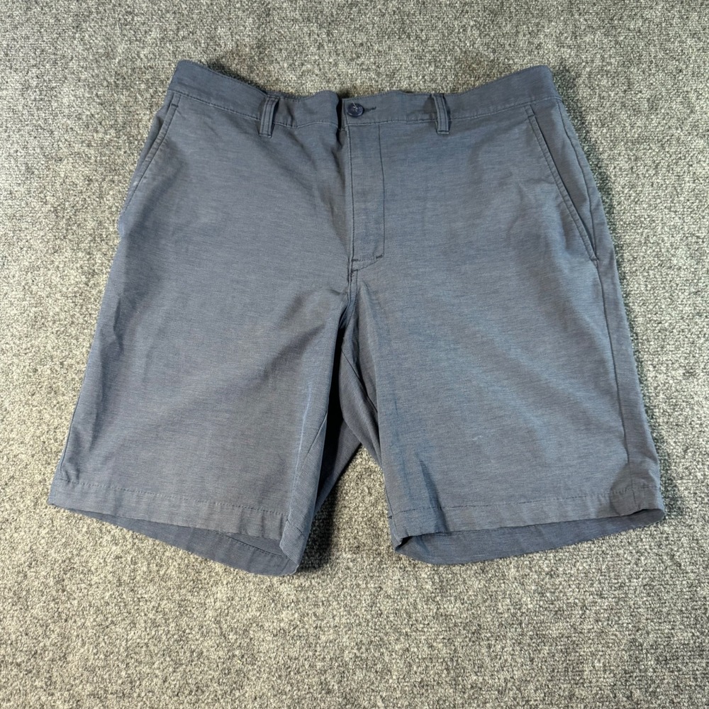 Callaway Mens Blue Heathered Performance Golf Shorts Size 36 Stretch Flat Front